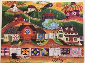 Sunrise Colorful Country Quilt